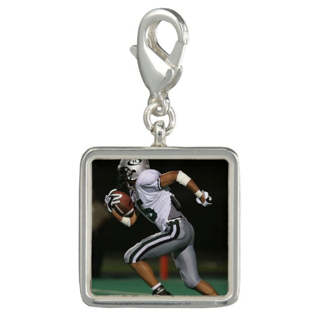 Custom Football Photo Sports  Charm (Front)