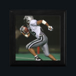 Custom Football Photo Sports  Gift Box<br><div class="desc">Custom Football Photo Sports gift box</div>