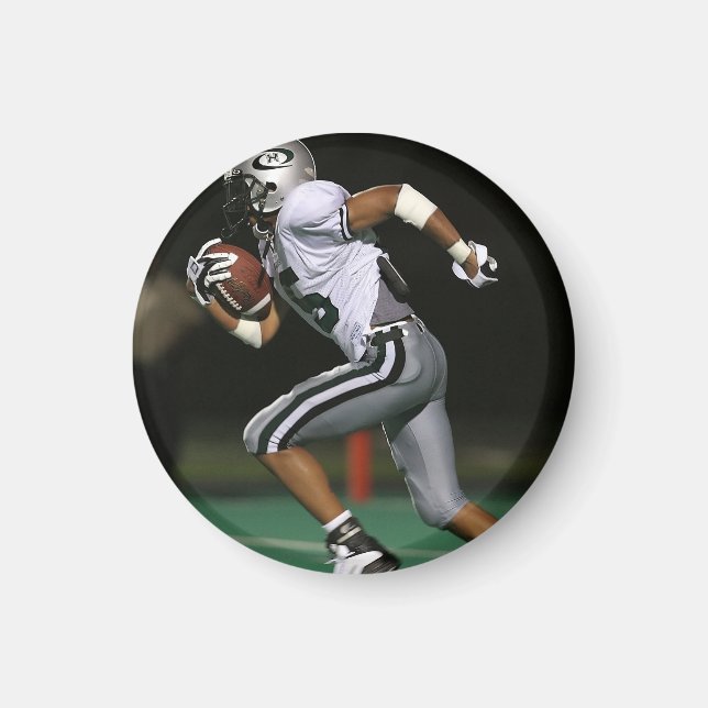 Custom Football Photo Sports Magnet (Front)