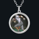 Custom Football Photo Sports  Silver Plated Necklace<br><div class="desc">Custom Football Photo Sports Silver Plated Necklace</div>