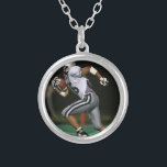 Custom Football Photo Sports  Silver Plated Necklace<br><div class="desc">Custom Football Photo Sports Silver Plated Necklace</div>