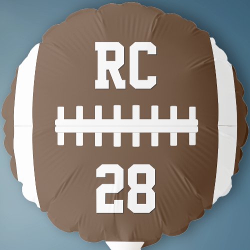Custom Football Player Text  Numbers Team Party Balloon