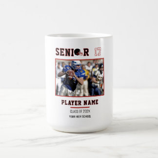 Custom Football Senior Night Photo Coffee Mug