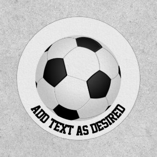 Custom Football Soccer Add Color Text Team Name Patch