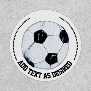 Custom Football Soccer Add Color Text Team Name Patch