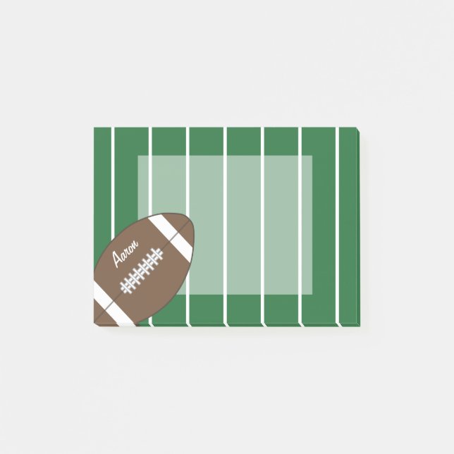 Custom Football Sports Notes Notepad Gift (Front)