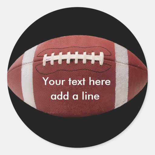 Custom Football Stickers | Zazzle