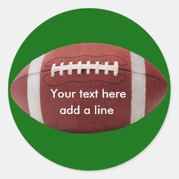 Custom Football Stickers by mikek92349 at Zazzle