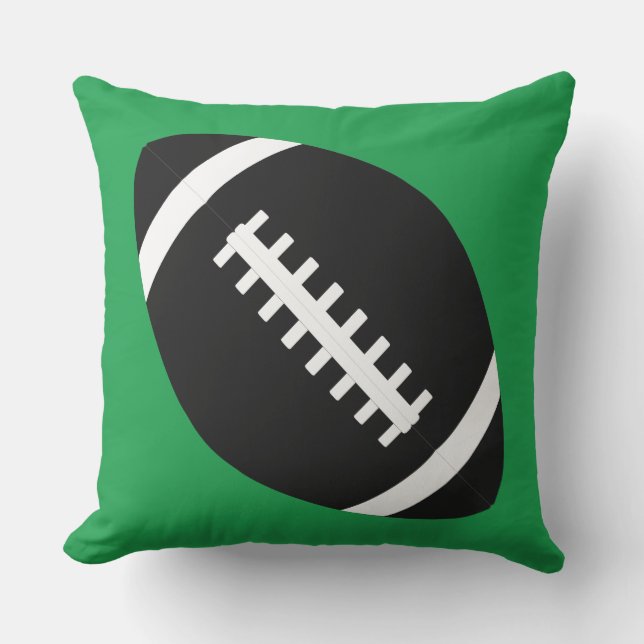 Custom Football Team Color Outdoor Pillow Cushion (Front)