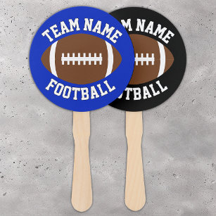 Custom Football Team Name & Color Sports Supporter Hand Fan