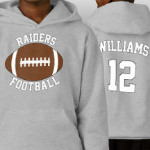 Custom Football Team Name, Player Name and Number