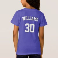 Girls Soccer Custom Team, Player, Number & Color T-Shirt