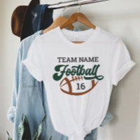 Custom Football Team Script Green White Mom
