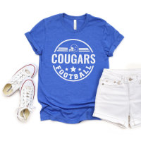 Custom Football Team with Player Name Number Blue