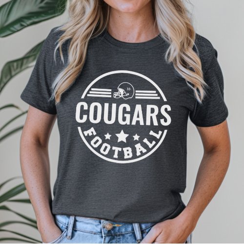 Custom Football Team with Player Name Number Gray Tri_Blend Shirt