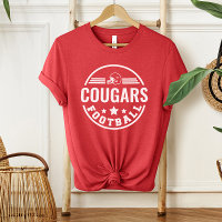 Custom Football Team with Player Name Number Red