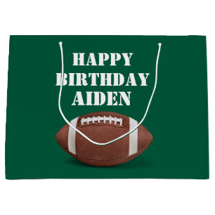 Custom Football Theme Party Large Gift Bag