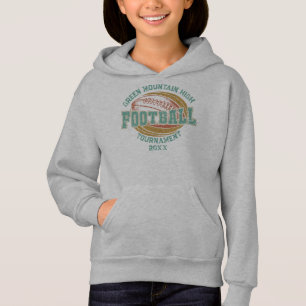 Custom Football Tournament Year Name Number Hoodie