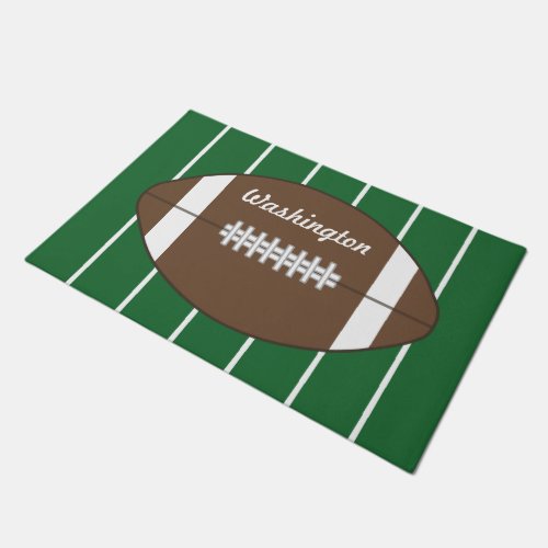 Custom Football Welcome Doormat Rug