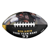 Custom Football with Name, Number, Team and Photo Custom Football with Name, Number, Team and Photo
