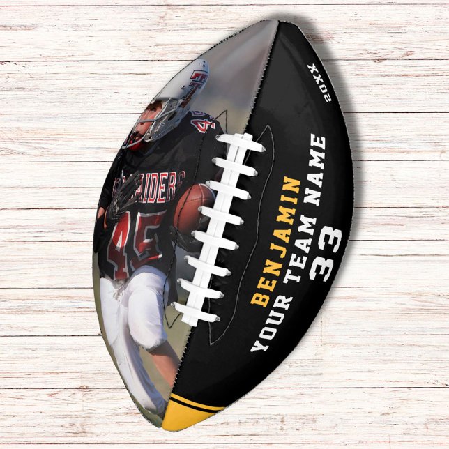 Custom Football with Name, Number, Team and Photo (Creator Uploaded)