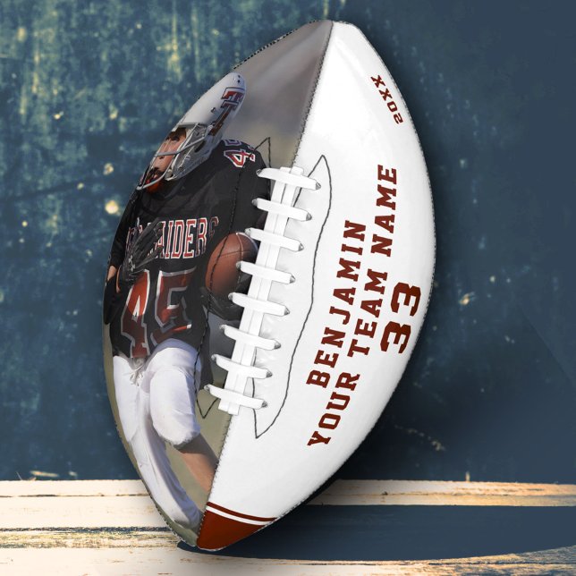 Custom Football with Name Number Team and Photo (Creator Uploaded)