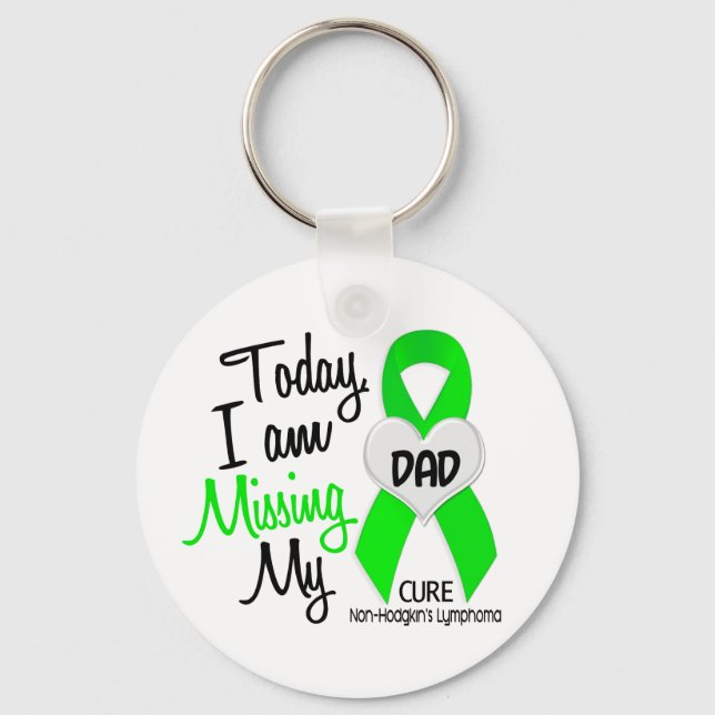 Custom For Olivia Missing My Dad Lymphoma Keychain (Front)