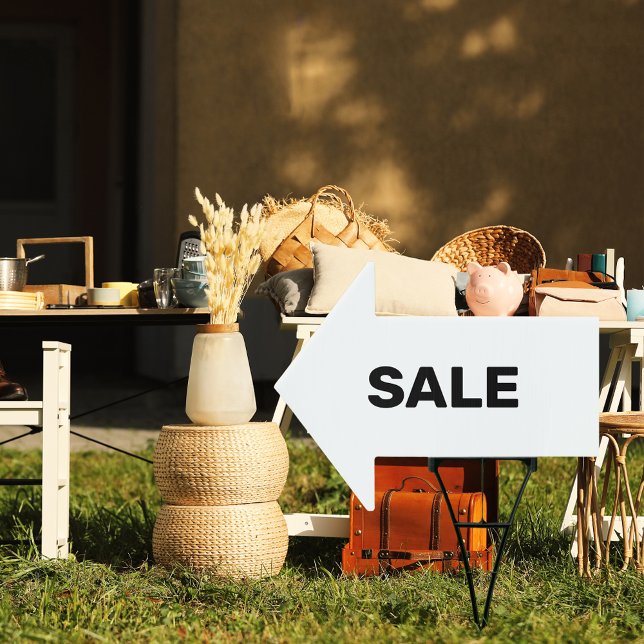 Custom For Sale Arrow Outdoor Yard Sign (Custom Photo Logo Art Slogan Arrow Yard Sign )