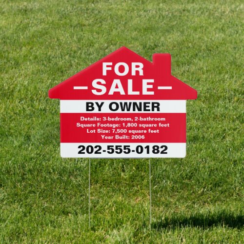 Custom For Sale By Owner  Sign