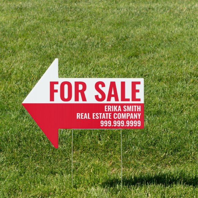 Custom For Sale Directional Real Estate Marketing Sign (Insitu)