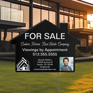 Custom For Sale Real Estate Agent Photo House Yard Sign