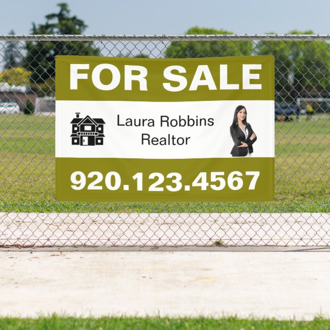 Custom For Sale Realtor Photo Business Template Banner (Insitu)