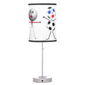 Custom For The Love of Sports Table Lamp (Back)