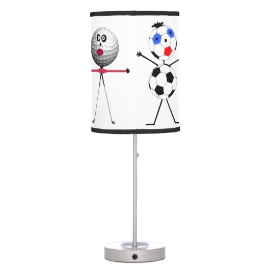 Custom For The Love of Sports Table Lamp (Back)