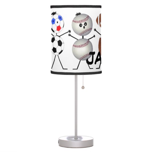 Custom For The Love of Sports Table Lamp (Left)