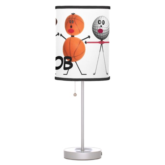 Custom For The Love of Sports Table Lamp (Right)