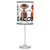 Custom For The Love of Sports Table Lamp (Front)