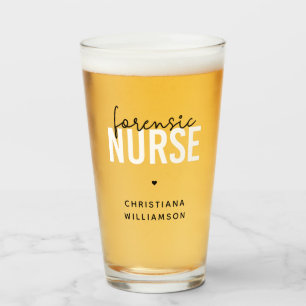 Custom Forensic Nurse Forensic Nursing Gifts Glass