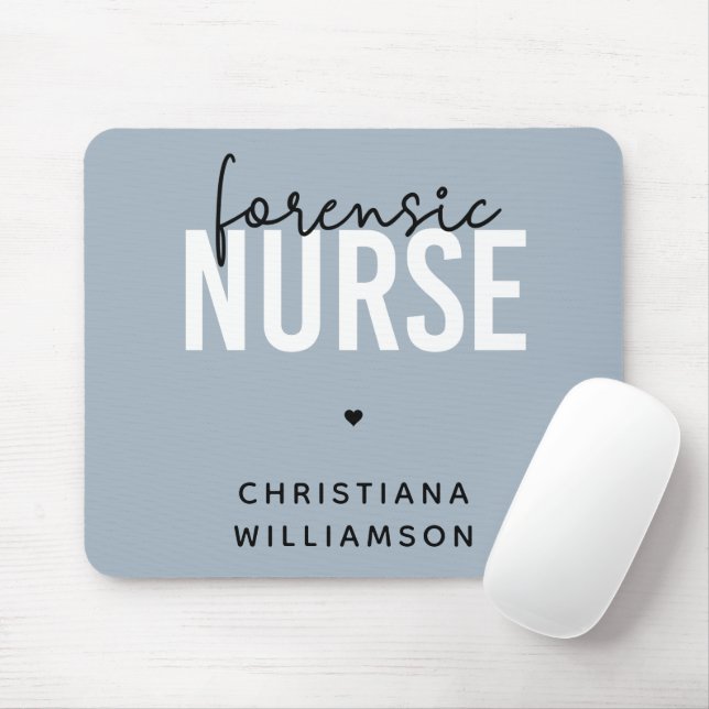Custom Forensic Nurse | Forensic Nursing Gifts Mouse Pad (With Mouse)