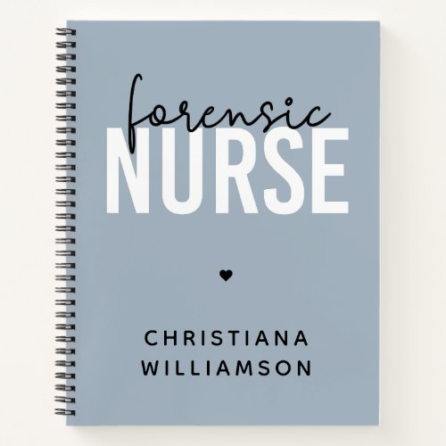 Custom Forensic Nurse  Forensic Nursing Gifts Notebook