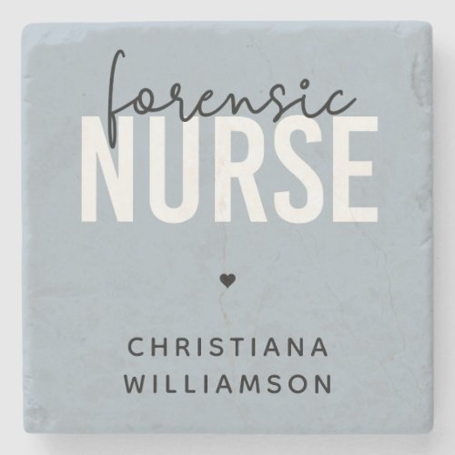 Custom Forensic Nurse  Forensic Nursing Gifts Stone Coaster