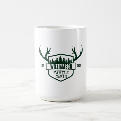 Custom forest cabin  coffee mug