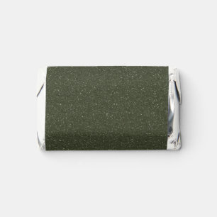 Custom Forest Green Sparkle Mini Wrappers Hershey's Miniatures