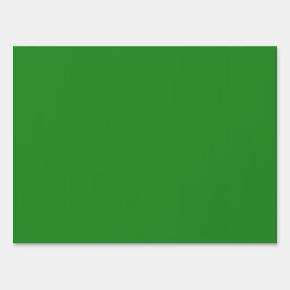 Custom Forest Green Yard Sign