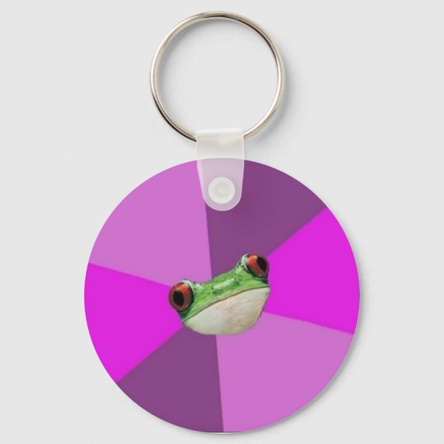 Custom Foul Bachelorette Frog Keychain (Front)
