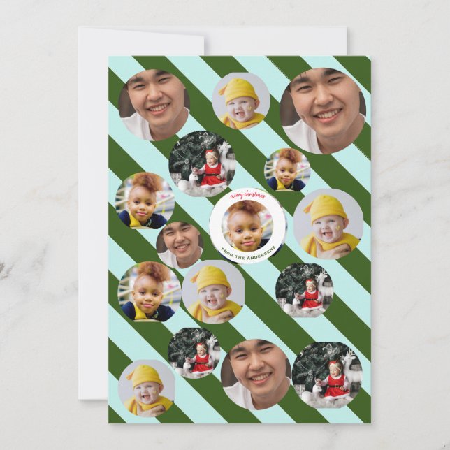 Custom Four-Photo 🎄 Festive Christmas Invitation (Front)