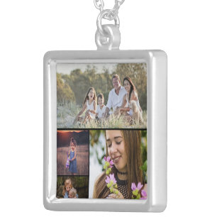 Custom Four Photo Necklace