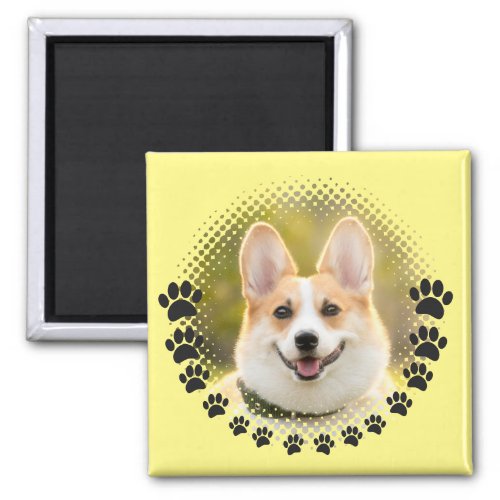 Custom Frame Dog Portrait Magnet