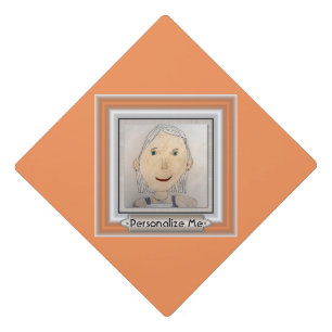 Custom Frame Template Graduation Cap Topper