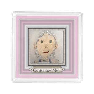 Custom Frame to Add Your Art Or Photo Acrylic Tray